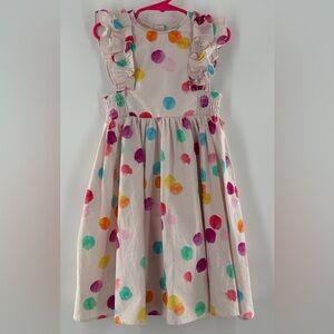 Angel & Rocket Francesca Multi Shirred Panel Party Dress Polka Dots Girls 5
